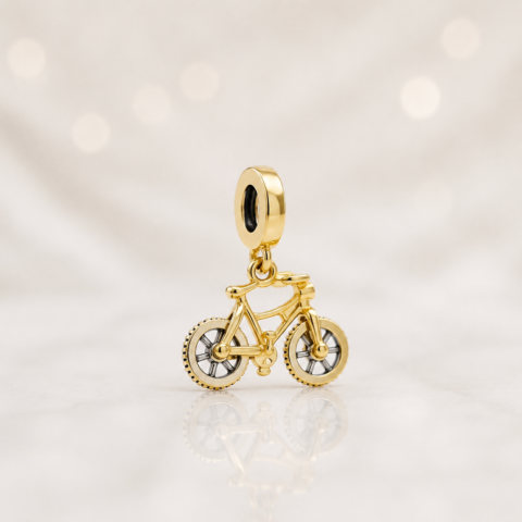 Berloque Bicicleta Clássica em Prata 925